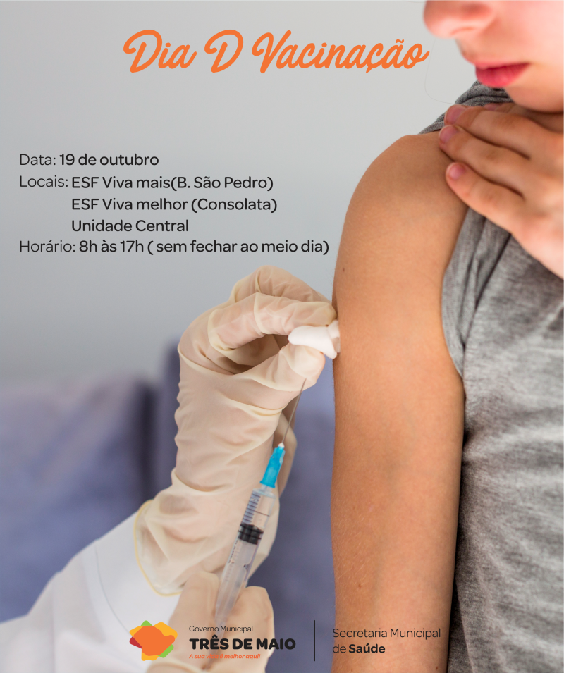 Secretaria de Saúde realizará Dia D de vacinação